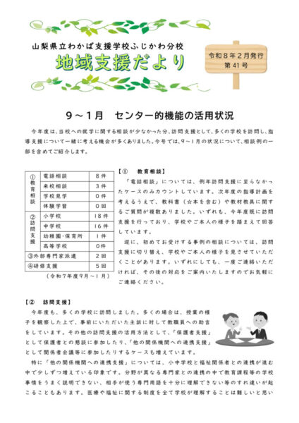 R7地域支援だより（２月）のサムネイル